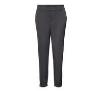 Anzughose VERO MODA "VMMAYA MR LOOSE SOLID PANT NOOS", Damen, Gr. S (36), Länge 30, grau (asphalt), Web, Obermaterial: 62% Polyester, 33% Viskose, 5% Elasthan, unifarben, modisch, regular fit knöchell