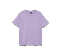 Kurzarmshirt VERO MODA "VMPAULINA SS T-SHIRT GA JRS NOOS", Damen, Gr. XL, lila (orchid bloom), Jersey, Obermaterial: 100% Baumwolle, unifarben, normal, Rundhals, Shirts, Baumwolle, regular fit (101960