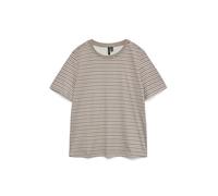 VERO MODA Regular Fit T-Shirt aus reiner Baumwolle Modell 'PAULINA' in Sand, Größe M