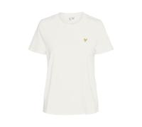 Kurzarmshirt VERO MODA "VMVIVA S/S O-NECK T-SHIRT JRS BTQ GA", Damen, Gr. XS, snow weiß print:gold foil heart, Jersey, Obermaterial: 100% Baumwolle, bedruckt, regular fit normal, Rundhals, Shirts (865