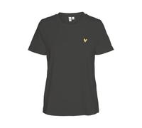 Kurzarmshirt VERO MODA "VMVIVA S/S O-NECK T-SHIRT JRS BTQ GA", Damen, Gr. S, schwarz print:gold foil heart, Jersey, Obermaterial: 100% Baumwolle, bedruckt, regular fit normal, Rundhals, Shirts (604657
