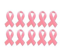 VOANZO 10 Teile/satz Frauen Schmuck Emaille Rosa Band Brosche Pins Überleben Brustkrebs Bewusstsein Hoffnung Revers Tasten Abzeichen