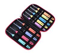 VOANZO 9-teiliges beleuchtetes Häkelnadel-Set mit Etui, LED-Licht, Häkelnadeln, Bastelgarn, Stricknadeln, bequeme glatte Häkelnadeln