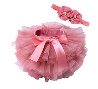 Vobozeany Tutu Röcke Baby Mädchen Super süße Tüllrock Minirock Prinzessin Rock + Stirnband Kleid Outfits Fotografie Geburtstag