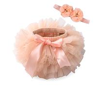 Vobozeany Tutu Röcke Baby Mädchen Super süße Tüllrock Minirock Prinzessin Rock + Stirnband Kleid Outfits Fotografie Geburtstag