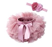 Vobozeany Tutu Röcke Baby Mädchen Super süße Tüllrock Minirock Prinzessin Rock + Stirnband Kleid Outfits Fotografie Geburtstag