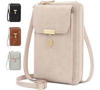 VOBUKE Handytasche mit Geldbörse zum Umhängen RFID Schutz Handy Tasche Damen Umhänge Leder Kleine Handy Umhängetasche Crossbody Schultertasche mit 12 Kartenfächer für Handy Unter 7,2 Zoll