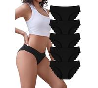 VOENXE Unterhosen Damen Nahtlos,Seamless Slips UnterwäSche Frauen,Bikini Unterhose Ohne Naht,Unsichtbar Women's Underwear No Show,Invisible Hipster Mehrpack,Sport Panties Stretch Bequeme,5er Pack Set
