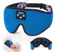 Voerou Schlafmaske Bluetooth 5.4 Kopfhörer, Augenmasken zum Schlafen mit ultradünnen Stereo-Lautsprechern, Schlafmaske, kabellose Ohrhörer für Männer und Frauen, Schlaf, coole Tech-Gadgets für