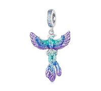 Vogel-Charm-Anhänger aus Sterlingsilber, Modeschmuck, Tier-Anhänger für Pandora-Armbänder (Schmetterling B)