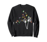 Vogelmotiv Natur Vogel Tier Pusteblume Kolibri Sweatshirt