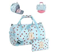 Vogewood Geschenk für Kinder im Alter von 3 4 5 6 7 8 9 10 11 12 Jahren Mädchen Turnbeutel mit Make-up-Tasche, Blau, D