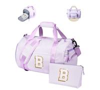 Vogewood Geschenk für Teenager, Mädchen, Reisetasche, Kinder-Reisetasche mit Schuhfach, personalisierte Wochenendtasche mit Make-up-Tasche, Teenager-Mädchen-Geschenke, trendige Sachen, Violett, Small