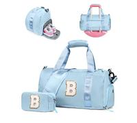 Vogewood Geschenk für Tochter, Mädchen, Turnbeutel mit Schuhfach, personalisierbare Wochenendtasche, Reisetasche, mit Make-up-Tasche, Geburtstagsgeschenk für Drandtochter, Nichte, Schwester, Solid