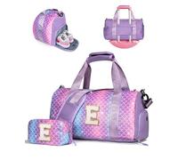 Vogewood Geschenk für Tochter, Mädchen, Turnbeutel mit Schuhfach, personalisierbare Wochenendtasche, Reisetasche, mit Make-up-Tasche, Geburtstagsgeschenk für Drandtochter, Nichte, Schwester