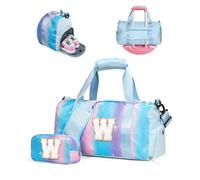 Vogewood Geschenk für Tochter, Mädchen, Turnbeutel mit Schuhfach, personalisierbare Wochenendtasche, Reisetasche, mit Make-up-Tasche, Geburtstagsgeschenk für Drandtochter, Nichte, Schwester