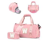 Vogewood Geschenk für Tochter, Mädchen, Turnbeutel mit Schuhfach, personalisierbare Wochenendtasche, Reisetasche, mit Make-up-Tasche, Geburtstagsgeschenk für Drandtochter, Nichte, Schwester, Solid