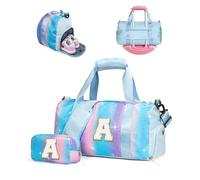 Vogewood Geschenk für Tochter, Mädchen, Turnbeutel mit Schuhfach, personalisierbare Wochenendtasche, Reisetasche, mit Make-up-Tasche, Geburtstagsgeschenk für Drandtochter, Nichte, Schwester