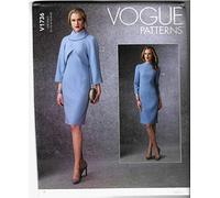 Vogue Misses Dress Patterns V1736E5 Damenkleid, Muster:, weiß, E5 (14-16-18-20-22)