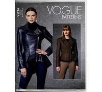 Vogue Misses Jacket Patterns V1714B5 Damenjacke, weiß, B5 (8-10-12-14-16)