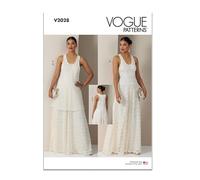 Vogue Paper Pattern V2028H5 Damenkleid und Überkleid H5 (34-36-38-40)