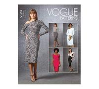 Vogue Pattern V1674E5 Damenkleid (44-46-48), Papier, verschieden, E5 (14-16-18-20-22)