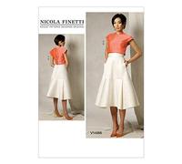 Vogue Patterns 1486, Damenoberteil und Rock, Größen 34-42, Mehrfarbig, A5 (34-36-38-40-40)
