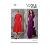 Vogue Patterns Paper Pattern V2044Y5 Damenkleid mit Ärmel- und Längenvariationen Y5 (46-50-52-54)