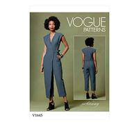 Vogue Patterns V1645Z-Misses Hosen, Jumpsuits & Shorts, Papier, Weiß, versch