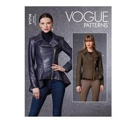 Vogue Patterns V1714F5 Damenjacke, Weiß, F5 (44-46-50-52)