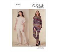 Vogue Patterns V1835A Damen-Sportbekleidung A (XS-S-M-L-XL-XXL), Papier