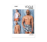 Vogue Patterns V1897XM Herren/Jungen Sportbekleidung XM (S-M-L)