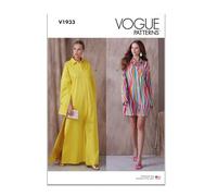 Vogue Patterns V1933A5 Hemdkleid für Damen, A5 (34-36-38-40)