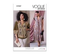 Vogue Patterns V1937A Damen Kleid und Tunika von Sandra Betzina A (A-B-C-D-E-F-G-H-I-J)