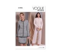 VOGUE PATTERNS V1992Y5 Damenjacken, Rock und Hose, Y5 (46-50-52-54)