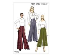 Vogue Patterns Damenhose, Seidenpapier, mehrfarbig, 15 x 0,5 x 22 cm