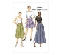 Vogue Schnittmuster, Denim, Leinen, Mehrfarbig, A5 (6-8-10-12-14)