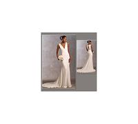 Vogue Schnittmuster, Jersey, Seide, Chiffon, Weiss/opulenter Garten, Size A (6-8-10)