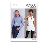 Vogue Schnittmuster-Paket für Damen, eng anliegende Oberteile, Design-Code V1956, Größen 44-46-50