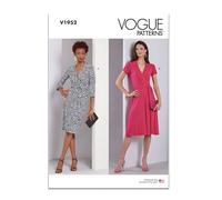 Vogue Schnittmuster-Paket für Wickelkleider, Designcode V1952, Größen 34-36-40-42