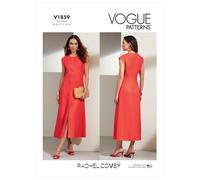 Vogue Schnittmuster-Set für Damenkleid, Code V1859, Größen 36-38-40-42, mehrfarbig