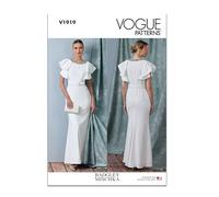 Vogue Schnittmuster-Set für Damenkleid mit Gürtel von Badgley Mischka, Design-Code V1919, Größen 36-38-40-42-44