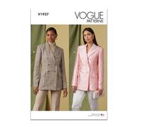 Vogue Schnittmuster-Set für zweireihige Jacke, Design Code V1927, Größen 46-48-50-52-54