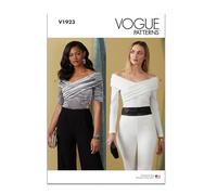Vogue Schnittmuster-Set, schulterfrei, für Damen, Design Code V1923, Größen 46-48-50-52-54