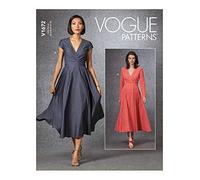 Vogue V1672-A5 Schnittmuster V1672A5 Damenkleid (34-36-38-40), Papier, verschieden, A5 (6-8-10-12-14)