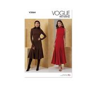 Vogue V2064H5 Schnittmuster für Damenstrickkleider H5 (34-36-38-40-42)