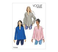 Vogue V9348Y Easy Damen Pullover Stehkragen Top Schnittmuster Gr. 32-42