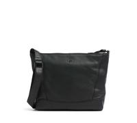 Voi Gabriela Schultertasche schwarz, fein genarbtes Leder, Damen
