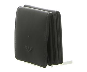 VOI LEATHER DESGIN & CO. - Scheintasche Quer Geldbörse Schwarz schwarz