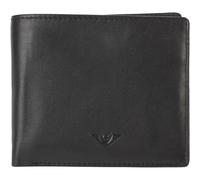 Voi leather design Geldbörse Soft Nick Leder 11 cm Schwarz